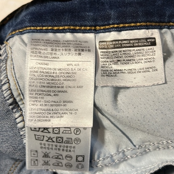 Levi’s 712 Slim Size 28 Blue Jeans Levi - Picture 6 of 12